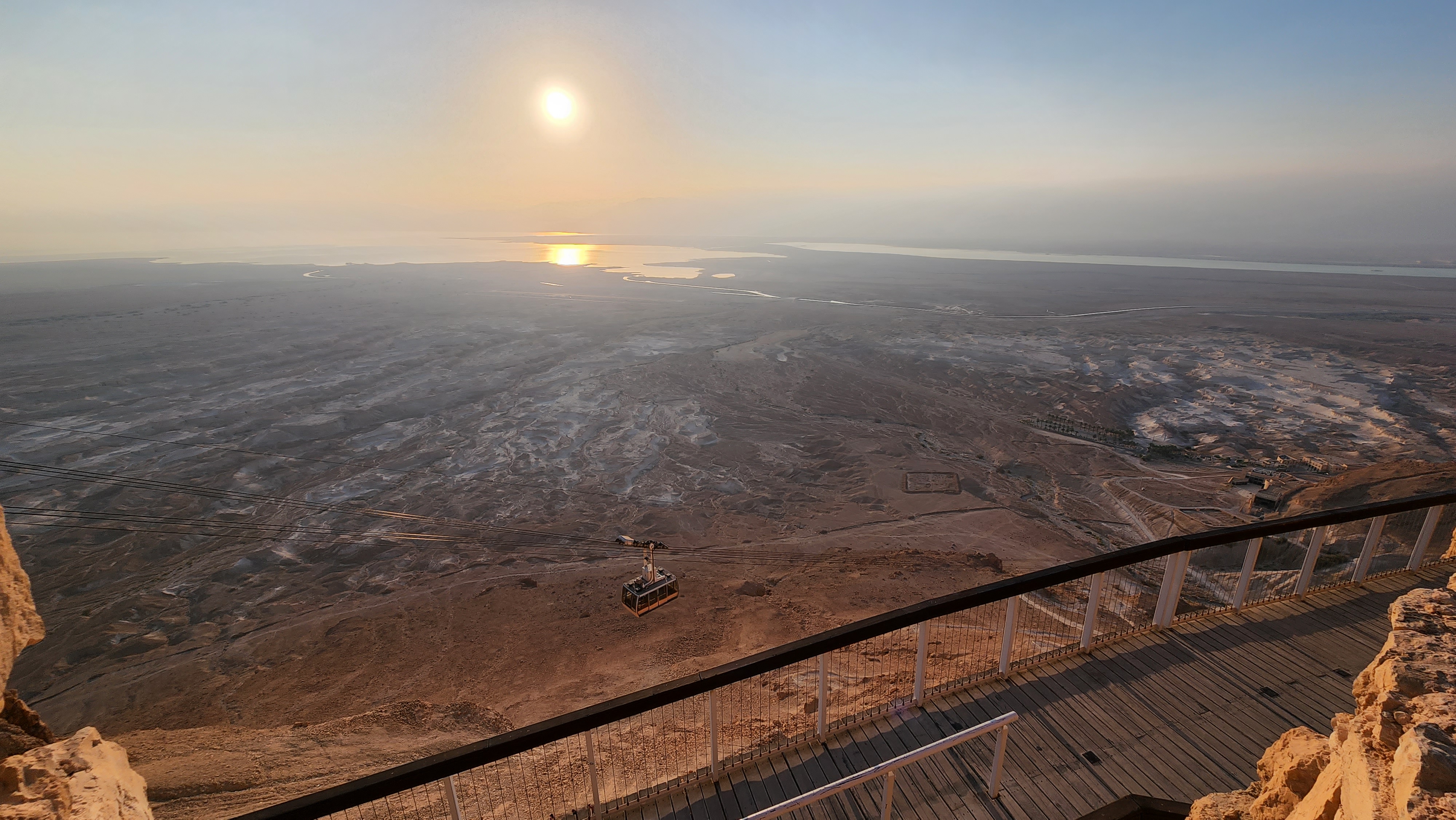 Sonnenaufgang auf der Festung Masada